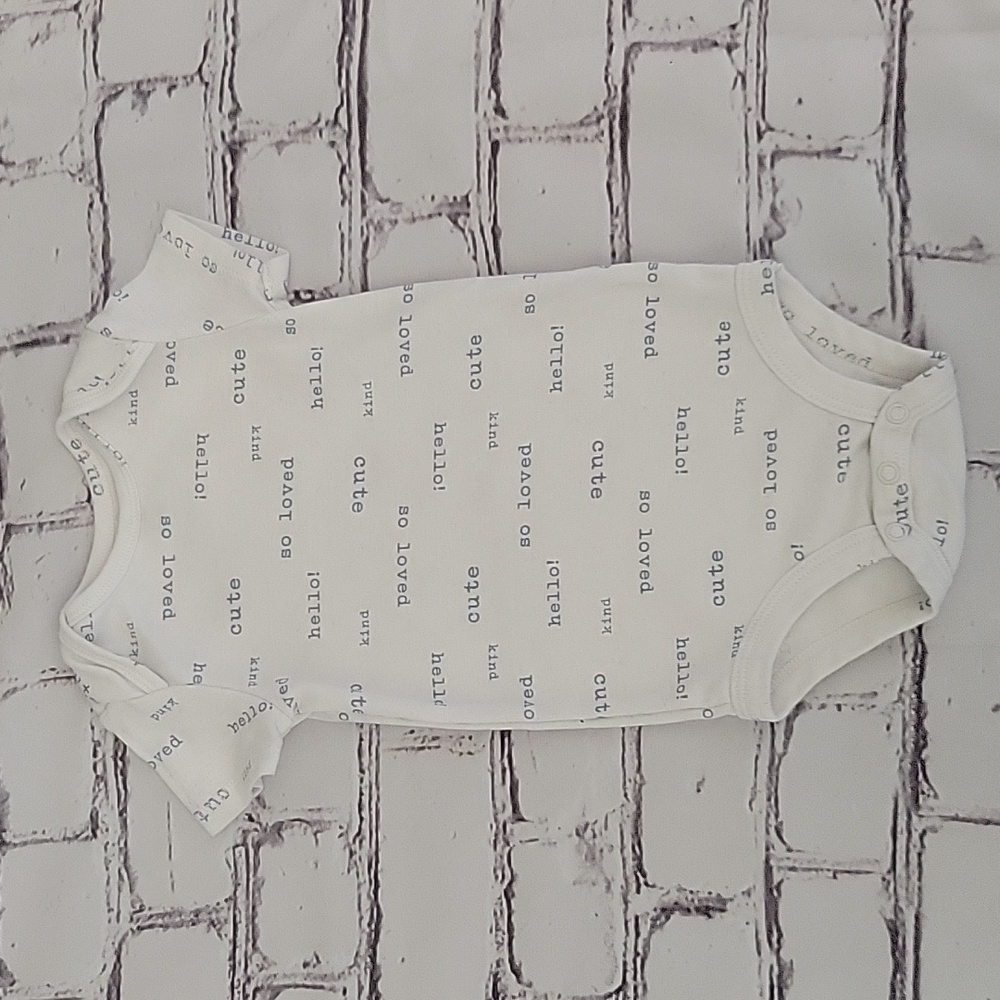 Hello! So loved print onesie